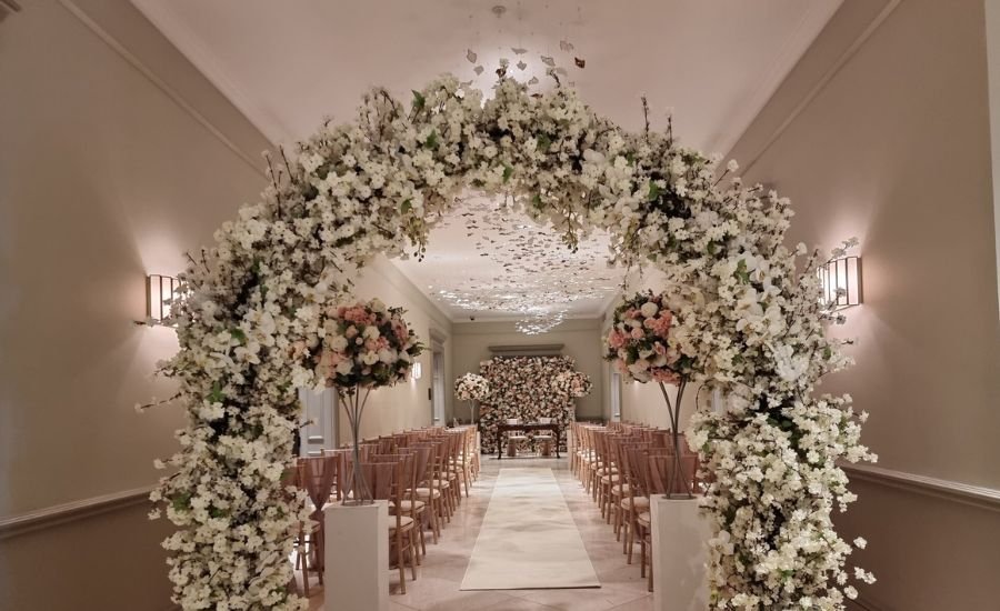 wedding arch flowers